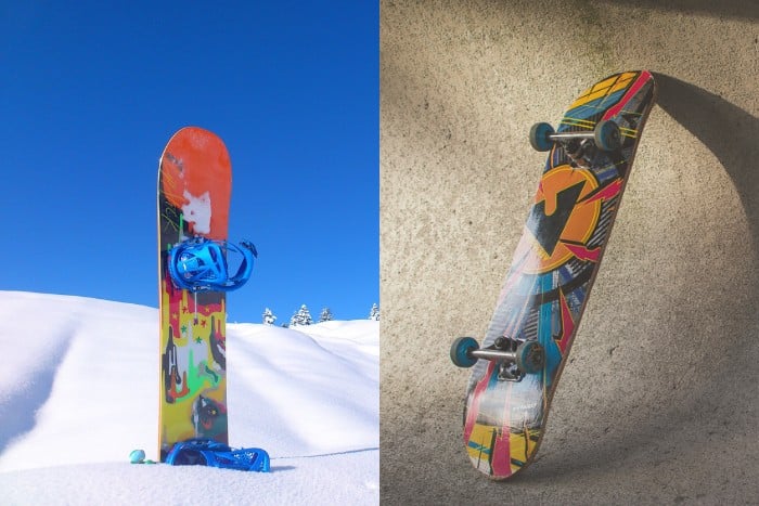 What Are The Differences Between Snowboards & Skateboards